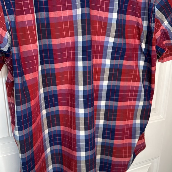 Tommy Hilfiger Men's Short Sleeve Button Down Plaid Sz XXL - Picture 8 of 10